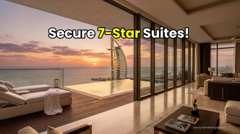 Luxury Dubai 7-star hotel reservations and elite ocean-view suite packages.